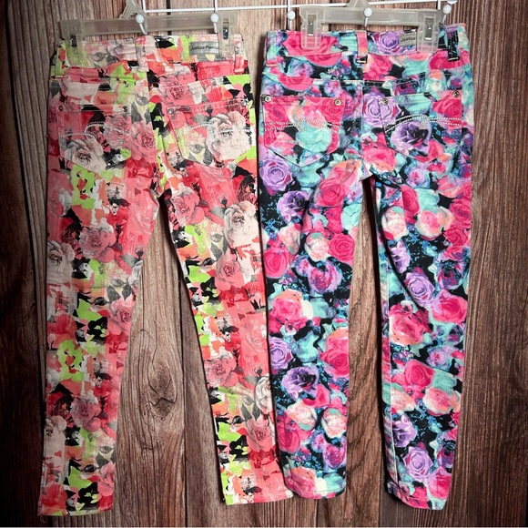 (003) Girls: 7R Justice Premium Denim Jeans- AB13 - Picture 2 of 8